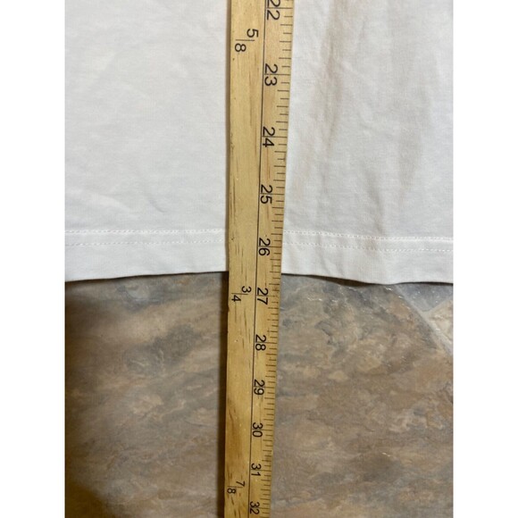 Looney Tunes Marvin the Martian T-Shirt Men’s M 3D Suede Patch Graphic White Tee - Picture 7 of 7